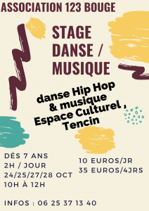 STAGE DANSE MUSIQUE oct 22